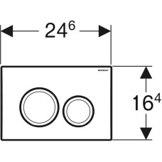 Клавиша смыва Geberit Delta20 115.127.11.1 Альпийский белый