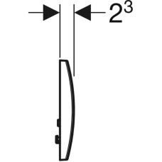 Клавиша смыва Geberit Delta20 115.127.11.1 Альпийский белый