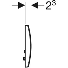 Клавиша смыва Geberit Delta20 115.127.46.1 Хром матовый