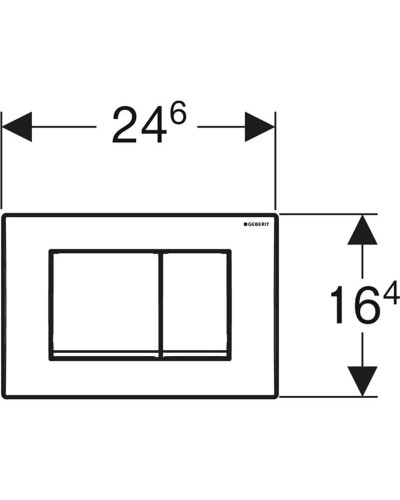 Клавиша смыва Geberit Delta30 115.137.11.1 Альпийский белый