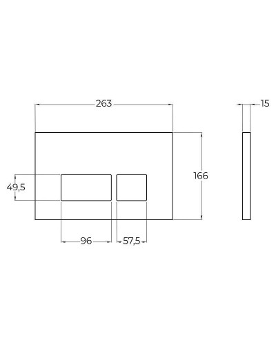 Клавиша смыва BelBagno BB040CR.MAT Хром матовый