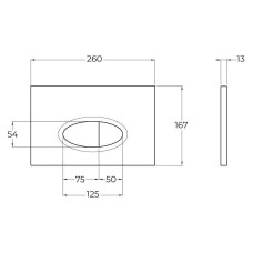 Клавиша смыва BelBagno BB050CR.MAT Хром матовый