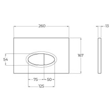 Клавиша смыва BelBagno BB052BL Белая глянцевая