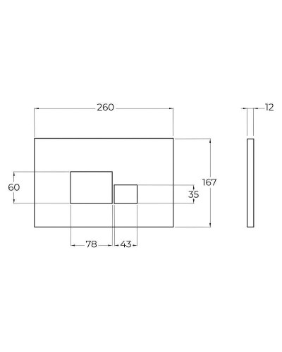 Клавиша смыва BelBagno BB074NERO Черная матовая
