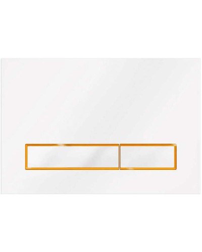 Клавиша смыва Veconi Square Design VFSD-WHG VFSD003WHG Белый глянец Золото матовое