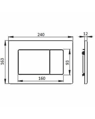Клавиша смыва Boheme 650-BR Бронза