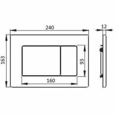 Клавиша смыва Boheme 650-CR Хром