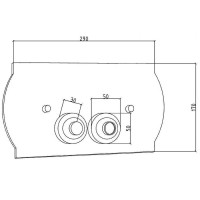 Клавиша смыва Boheme Medici 651 Бронза