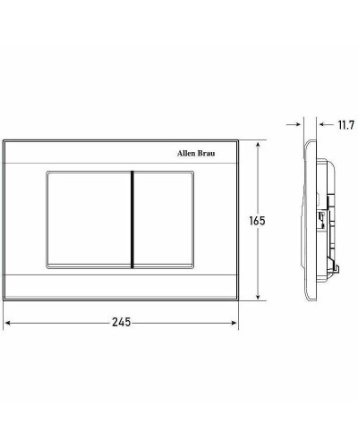 Клавиша смыва Allen Brau Liberty 9.20002.MG Сатин