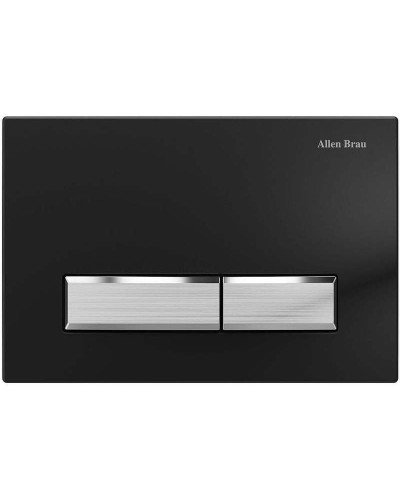 Клавиша смыва Allen Brau Fantasy 9.20004.31 Черная матовая Никель браш