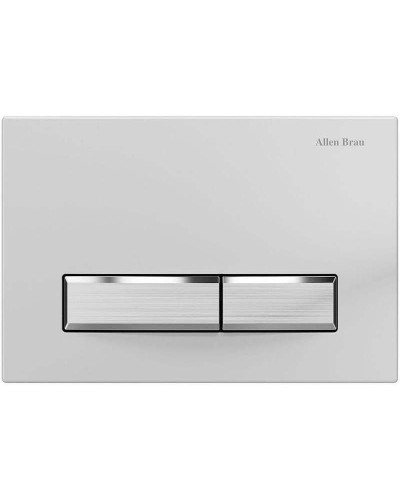 Клавиша смыва Allen Brau Fantasy 9.20004.20 Белая Никель браш