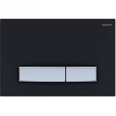 Клавиша смыва Aquatek Slim KDI-0000031 Черная матовая Хром