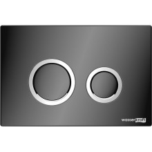 Клавиша смыва WasserKRAFT PB01 Черная глянцевая