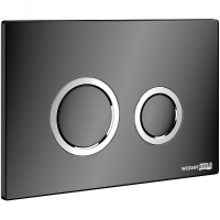Клавиша смыва WasserKRAFT PB01 Черная глянцевая