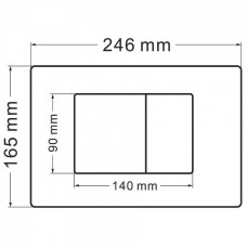 Клавиша смыва Abber AC0120MMG Золото матовое