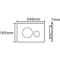 Клавиша смыва Cerutti SPA CR05CG Шампань золотой