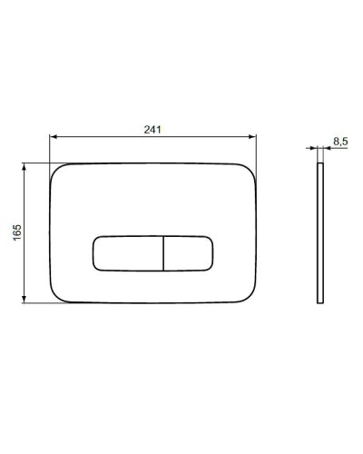 Клавиша смыва Ideal Standard Oleas M3 R0459AW Белый шелк