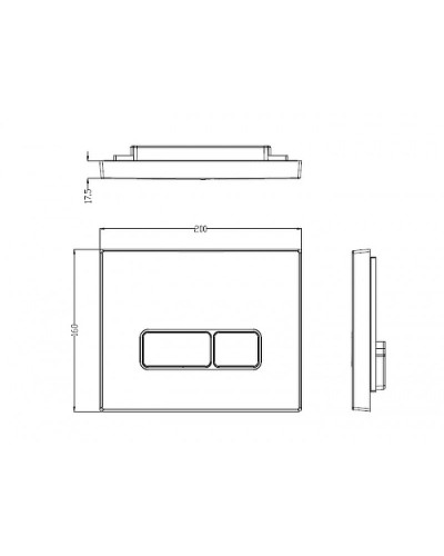 Клавиша смыва WeltWasser WW Marberg 410 SE GL-WT 10000010233 Белая глянцевая