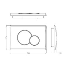 Клавиша смыва WeltWasser WW Marberg 507 RD GL-WT 10000010236 Белая глянцевая