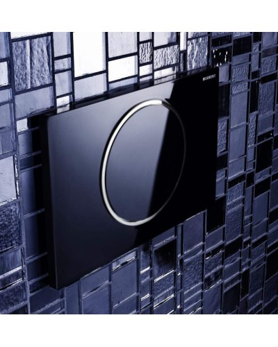 Клавиша смыва Geberit Sigma 10 115.758.KM.5 Черный/хром