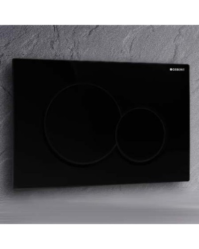 Клавиша смыва Geberit Sigma 01 115.770.DW.5 Черная глянцевая