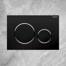 Клавиша смыва Geberit Sigma 20 115.882.KM.1 Черный/хром