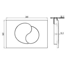 Клавиша смыва Iddis Unifix UNI21CHI77 Хром