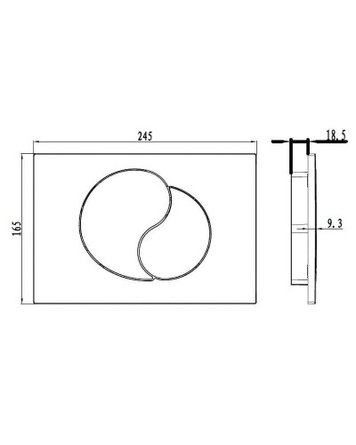 Клавиша смыва Iddis Unifix UNI21CHI77 Хром
