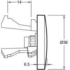 Заглушка для перелива Jacob Delafon E4061-BL