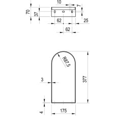 Кронштейн для раковины Ravak Yard 400 X01776