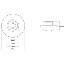 Накладка на слив раковины Abber AC0014MP