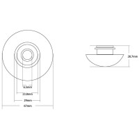 Накладка на слив раковины Abber AC0014MBG