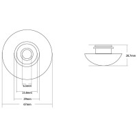 Накладка на слив раковины Abber AC0014MBE