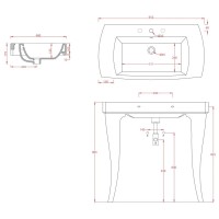Ножки керамические 2 шт. для раковины Artceram Jazz JZC002 01 00