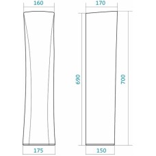 Пьедестал под умывальник Santek 1WH110595