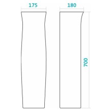 Пьедестал под раковину Santek Анимо 1.WH11.0.587