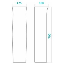 Пьедестал под раковину Santek Анимо 1.WH11.0.587