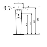 Пьедестал Ideal Standard Connect Air E074901