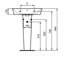 Пьедестал Ideal Standard Connect Air E074901