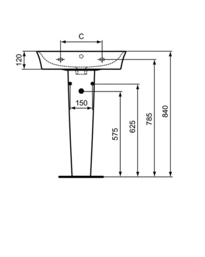 Пьедестал Ideal Standard Connect Air E074901