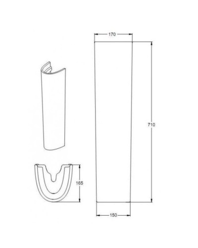 Пьедестал для раковины Ideal Standard Eurovit W311101