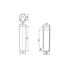 Пьедестал Ideal Standard Connect E797301
