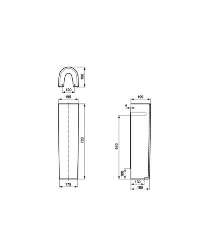 Пьедестал Ideal Standard Connect E797301