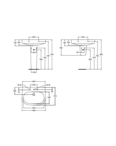 Пьедестал Ideal Standard Active T412401