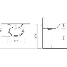 Пьедестал Sanita Luxe Classic CSCSLPD01