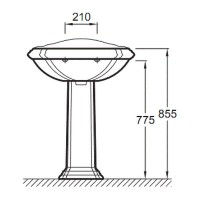 Пьедестал Jacob Delafon Portrait E1215-00 Белый