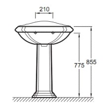 Пьедестал Jacob Delafon Portrait E1215-00 Белый