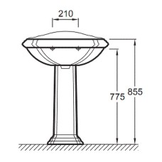 Пьедестал Jacob Delafon Portrait E1215-00 Белый