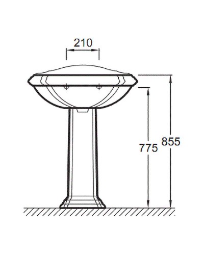 Пьедестал Jacob Delafon Portrait E1215-00 Белый
