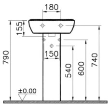 Пьедестал Vitra Zentrum 6408B003-0156